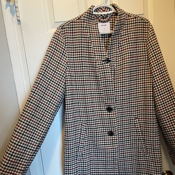Old Navy Houndstooth Coat - Black and White - Picture 3 of 3
